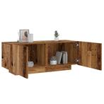 vidaXL Nachtkastje 100x35x40 cm bewerkt hout oud houtkleurig, Huis en Inrichting, Slaapkamer | Nachtkastjes, Verzenden, Nieuw