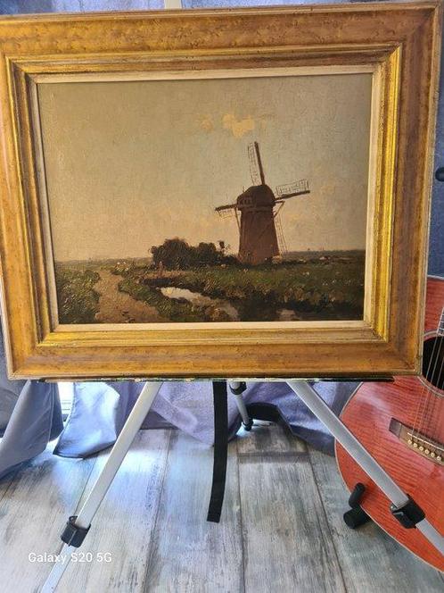 Aris Knikker (1887-1962) - De oude molen in Oostmade in, Antiek en Kunst, Kunst | Schilderijen | Klassiek
