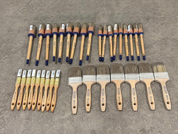 Veiling - schilderskwasten diverse set 34-delig, Doe-het-zelf en Bouw, Schildersmaterialen