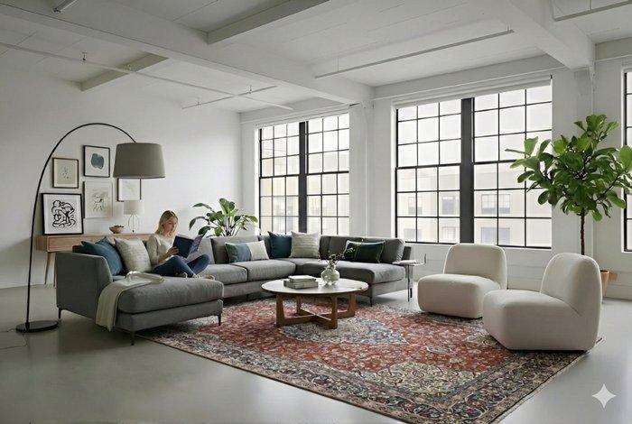 Klassiek Kayseri - Vloerkleed - 280 cm - 195 cm - met, Huis en Inrichting, Stoffering | Tapijten en Vloerkleden