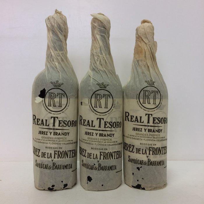 Marques del Real Tesoro, Ideal - Jerez Sherry - 3 Flessen, Verzamelen, Wijnen