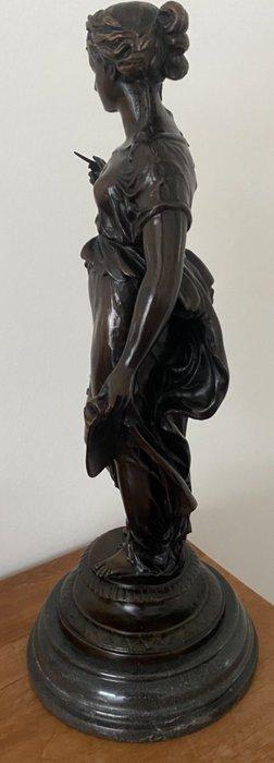 After Adrien Étienne Gaudez (1845–1902) - sculptuur, „Klio,, Antiek en Kunst, Antiek | Keramiek en Aardewerk