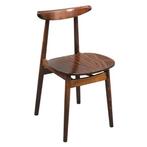 Stoelen | Hout | Walnut | Indoor | 2 Stuks |, Verzenden, Nieuw in verpakking