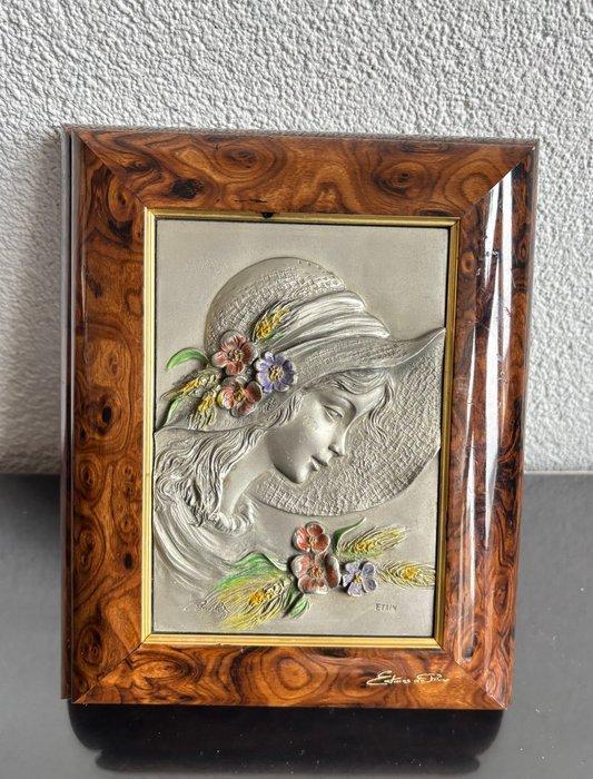 Sieradendoos - Hout, Fluweel, Tin, Antiek en Kunst, Curiosa en Brocante