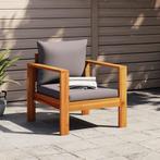 vidaXL Chaise de jardin avec coussins bois massif, Neuf, Verzenden