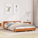 vidaXL Bed met matras massief grenenhout wasbruin 140x190 cm, Huis en Inrichting, Slaapkamer | Bedden, Verzenden, Nieuw