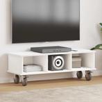 vidaXL TV Stand Wit 100 x 35 x 35 cm Bewerkt hout, Verzenden, Nieuw