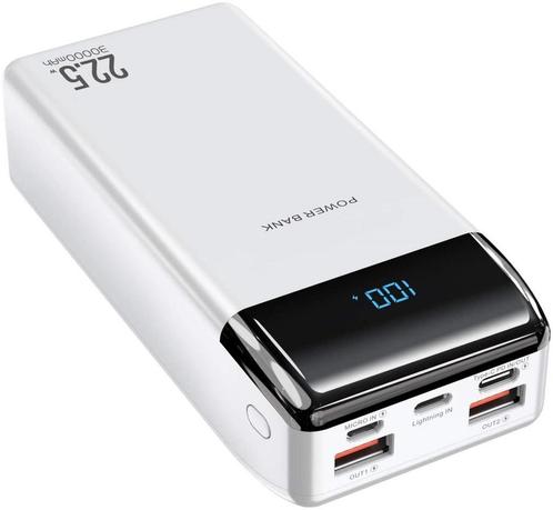 DrPhone PW4 Powerbank 30000mah - 22.5W- Draagbare Oplader -, Telecommunicatie, Mobiele telefoons | Batterijen en Accu's, Nieuw