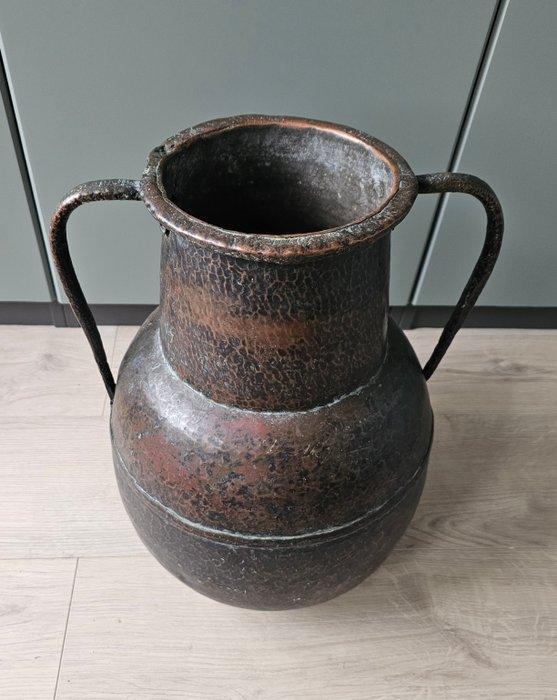 Hammered copper pot - Koper - Marokko - late 19th - early, Antiek en Kunst, Kunst | Niet-Westerse kunst