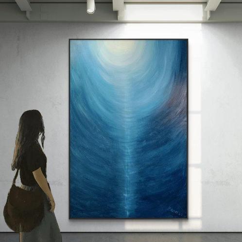Krom - Into the deep - XXL - No reserve, Antiek en Kunst, Kunst | Schilderijen | Modern