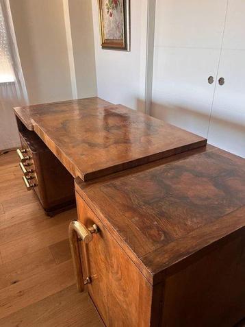 Bureau - Wortelnotenhout - Art Deco beschikbaar voor biedingen