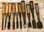 Set of 10 w/Tool Roll Cloth Bag / Japanese Vintage  NOMI