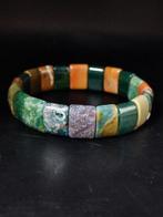 Prachtige Indische Agaat Armband in Rode Fluwelen