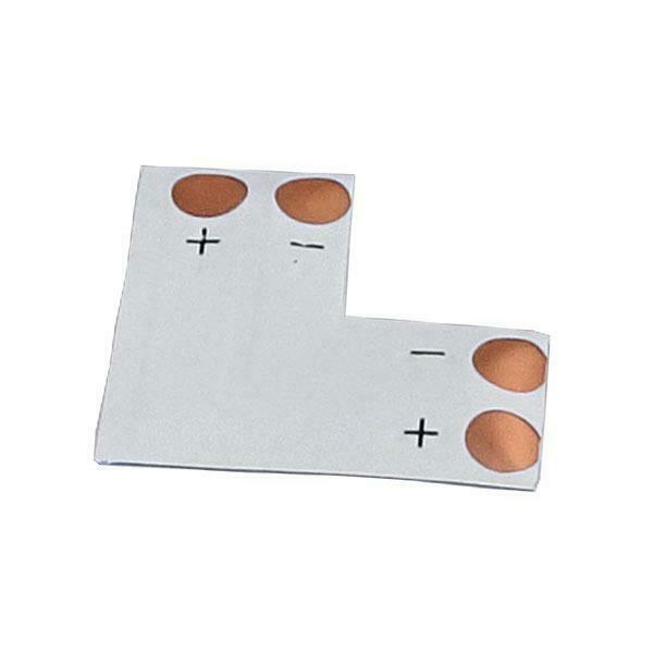 L connector - 8mm PCB - 2 pin - één kleur - 3528, Huis en Inrichting, Lampen | Overige, Verzenden