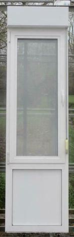 aluminium raam , chassis 62 x 224 / 203 wit / zwartgrijs, Minder dan 75 cm, Raamkozijn, Ophalen of Verzenden, 150 tot 225 cm
