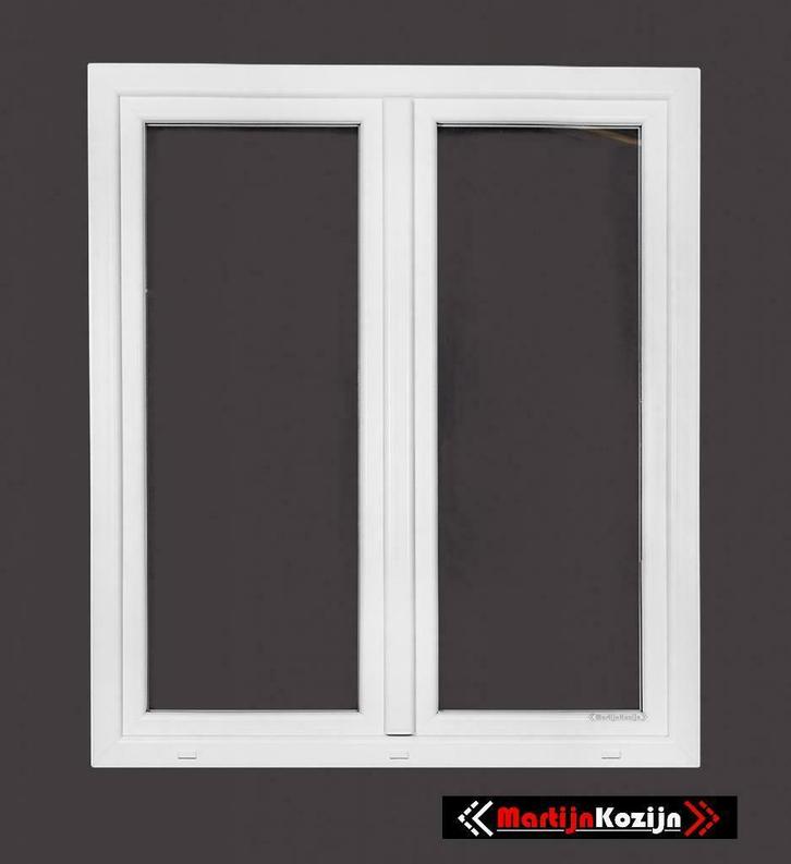 PVC Ramen, h130 x b150 Draai-Draaikip Verhuisraam/Stolp raam, Doe-het-zelf en Bouw, Raamkozijnen en Schuifdeuren, Inclusief glas