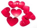 Tafelconfetti XL rood hartjes (Confetti, partypoppers etc.)