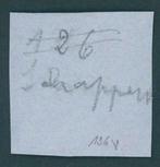 Baden 1851 - extreem zeldzame zwarte NmSt. 126 voor SCHAPACH