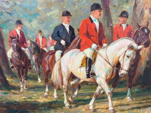 Hans Nickel (1916 - 1986) - Auf der Jagd, Antiek en Kunst, Kunst | Schilderijen | Klassiek