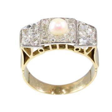 Sans Prix de Réserve - Bague - 18 carats Or jaune Diamant