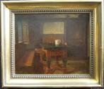 Nils Jacob Kulle (1838-1898) - Interno domestico, Antiek en Kunst