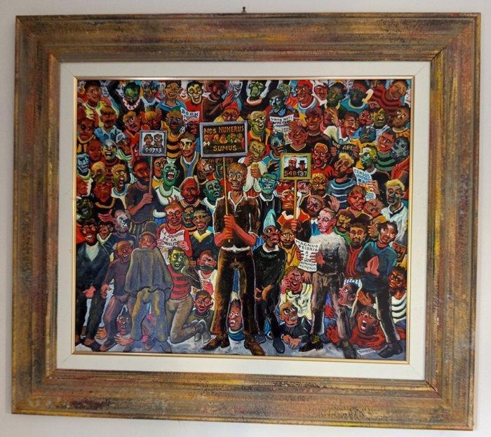 Corrado Simeoni (1938-2019) - NDS Numerus sumus, Antiquités & Art, Art | Peinture | Moderne