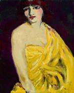 Anke Brokstra (1940-2021) - Dame in gele sarong, Antiek en Kunst, Kunst | Schilderijen | Modern