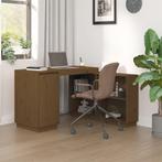 vidaXL Bureau 110x50x75 cm massief grenenhout honingbruin, Verzenden, Nieuw