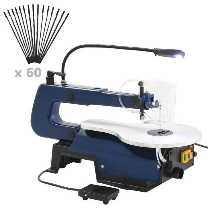 vidaXL Figuurzaagmachine elektrisch met voetpedaal en, Doe-het-zelf en Bouw, Gereedschap | Handgereedschap, Nieuw, Verzenden