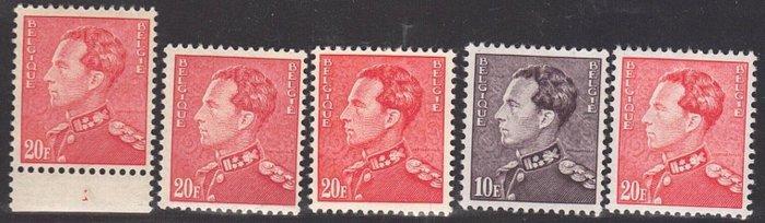 België 1936/1951 - Studie op de kleuren van het type, Postzegels en Munten, Postzegels | Europa | België