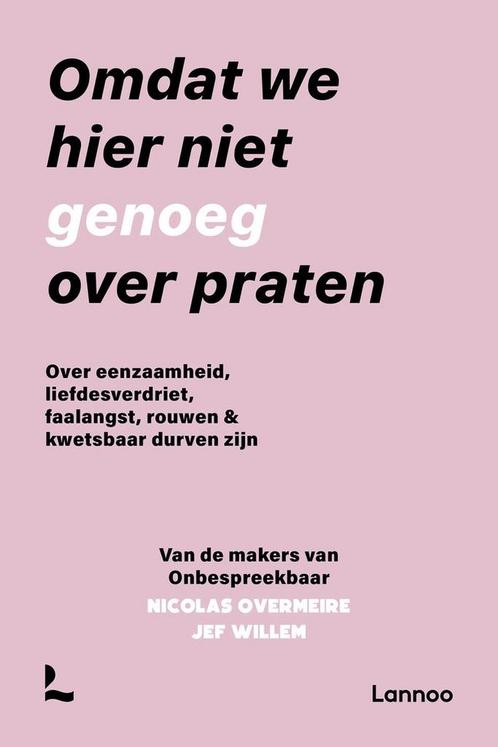 Omdat we hier niet genoeg over praten / Onbespreekbaar, Boeken, Overige Boeken, Zo goed als nieuw, Verzenden