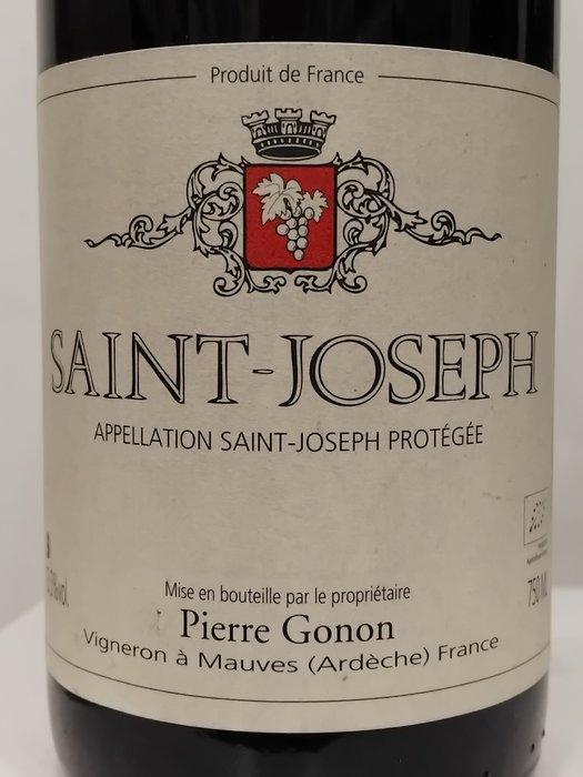 2018 Pierre Gonon - Saint-Joseph - 3 Flessen (0.75 liter), Verzamelen, Wijnen