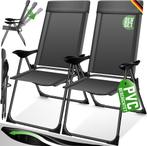 KESSER® Tuinstoel Opklapbaar - Set van 2 - Antislip - Antrac, Verzenden, Nieuw