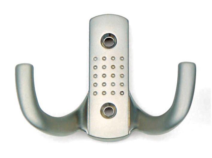 Kapstokhaak dubbel nikkel mat, Maison & Meubles, Accessoires pour la Maison | Portemanteaux