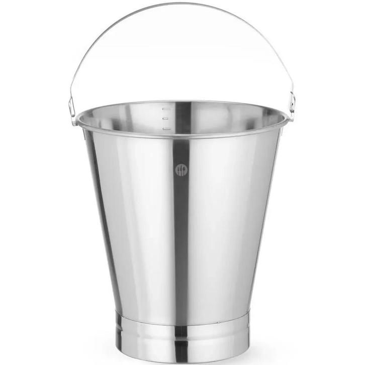 Emmer | ProfiLine | RVS | 12L | Stootrand | Maatverdeling |, Zakelijke goederen, Horeca | Keukenapparatuur, Nieuw in verpakking