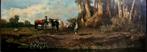 Giuseppe Raggio (1823-1916) - Scena di vita pastorale, Antiek en Kunst, Kunst | Schilderijen | Klassiek
