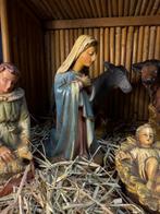 HD Deposé - Statuette, Kerststal - 32.5 cm - Bois, Plâtre,, Antiek en Kunst