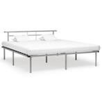 vidaXL Bedframe metaal grijs 200x200 cm, Huis en Inrichting, Slaapkamer | Bedden, Verzenden, Nieuw