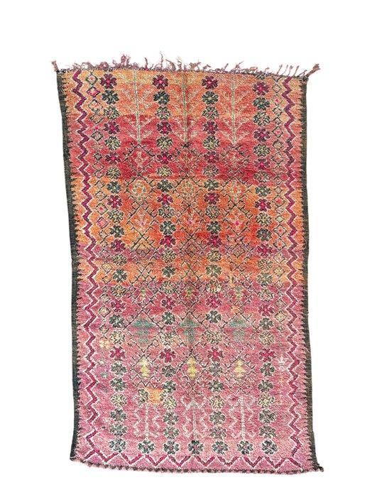Grote vintage Marokkaanse Boujad tapijt – met de hand, Huis en Inrichting, Stoffering | Tapijten en Vloerkleden
