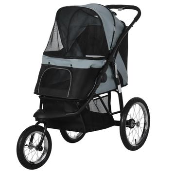 Hondenbuggy - Opvouwbaar - Grijs beschikbaar voor biedingen