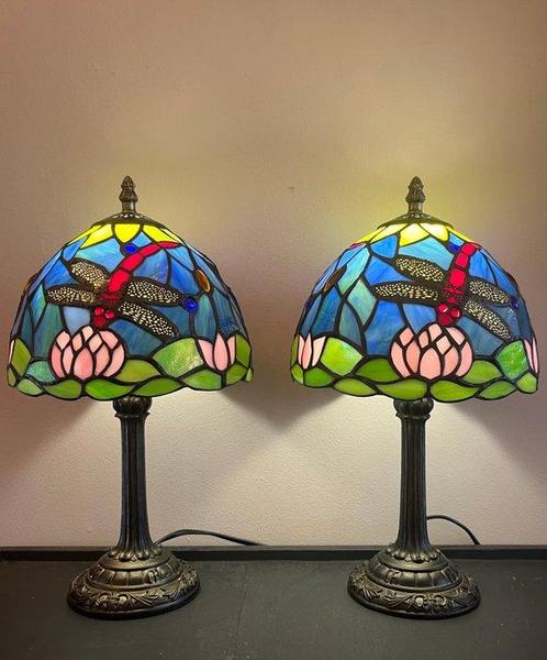 Tafellamp (2) - Glas-in-lood, Antiek en Kunst, Curiosa en Brocante