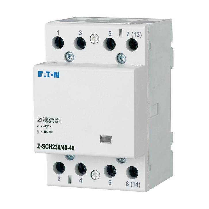 Eaton Installation Contactor 230VAC 50Hz 40A 4NO 3HP -, Doe-het-zelf en Bouw, Elektriciteit en Kabels, Verzenden