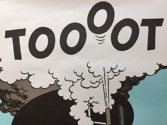 Hergé - 1 Lithografische affiche Studio Éditions - Tintin -, Boeken, Stripverhalen