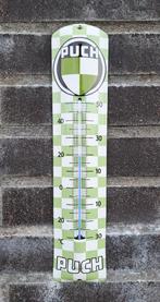 Emaille thermometer Puch bromfietsen, Collections, Marques & Objets publicitaires, Verzenden