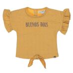 Koko Noko - T-shirt met knoop Ochre, Kinderen en Baby's, Kinderkleding | Maat 134, Meisje, Nieuw, Ophalen of Verzenden, Shirt of Longsleeve