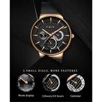 Luxe Horloge Heren - Anoloog Kwarts Uurwerk voor Mannen, Verzenden, Nieuw, Lige