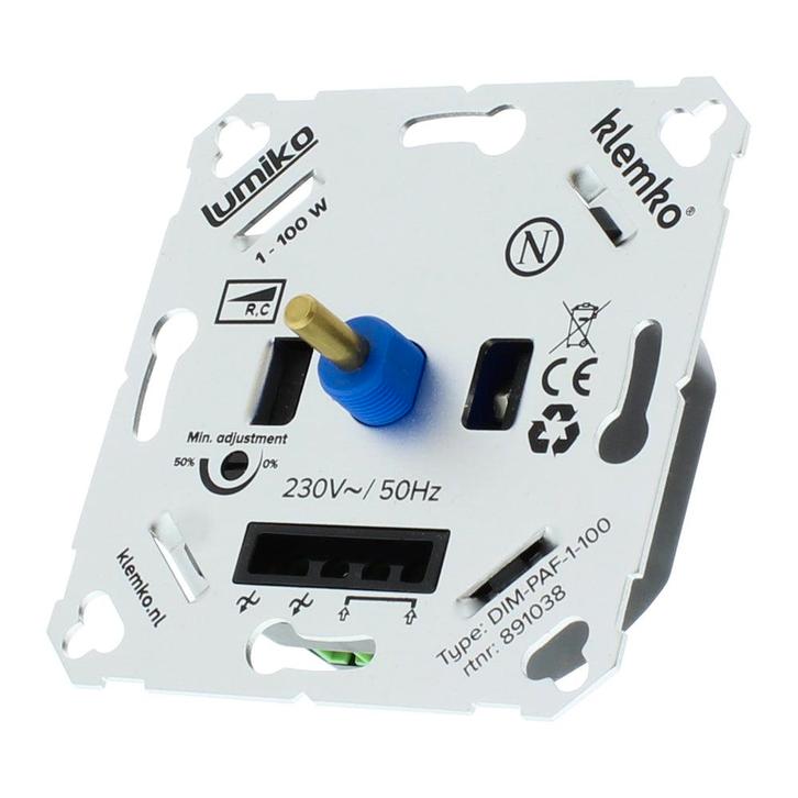 Klemko Lumiko Dimmer - 891038, Doe-het-zelf en Bouw, Bouwverlichting, Verzenden