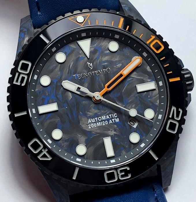 Tecnotempo - Automatic - Case & Dial Forged Carbon - Blue, Bijoux, Sacs & Beauté, Montres | Hommes