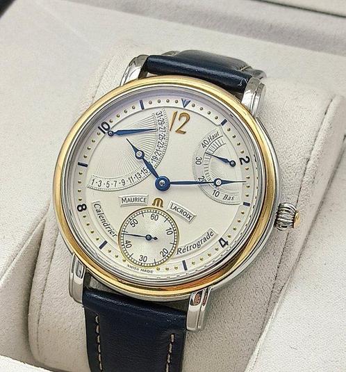 Maurice Lacroix - Masterpiece Calendrier Retrograde - MP7068, Handtassen en Accessoires, Horloges | Heren