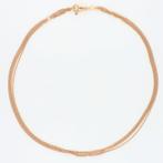 Balestra - Collier - 18 carats Or rose - Saffier, Nieuw